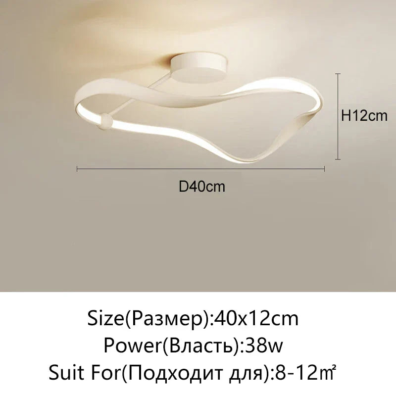 DecorBites™ LED Ceiling Light: Modern Minimalist Nordic Design for Bedroom, Living Room, Study, Kitchen & Restaurant