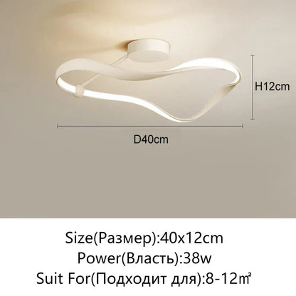 DecorBites™ LED Ceiling Light: Modern Minimalist Nordic Design for Bedroom, Living Room, Study, Kitchen & Restaurant