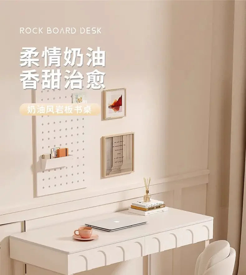 DecorBites™ Elegant Writing Desk with Drawers and Computer Table