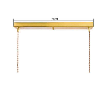 Lámpara colgante DecorBites™ de madera y cobre con cristal agrietado para sala de estar interior