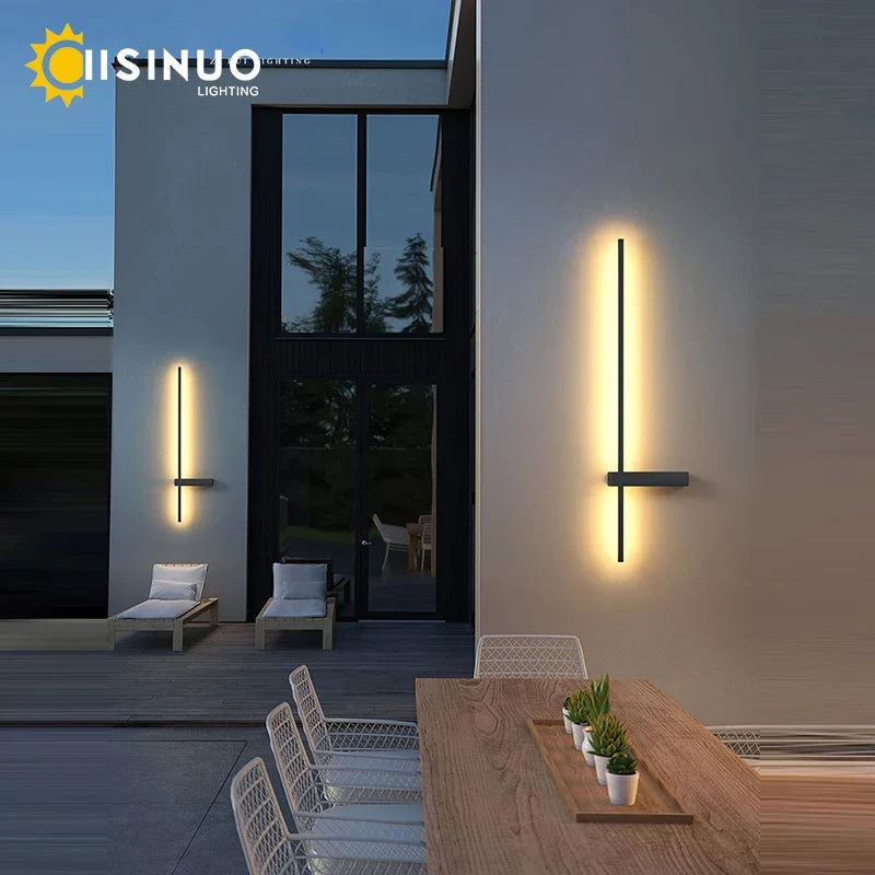 وحدة إضاءة جدارية خارجية من الألومنيوم DecorBites™ مقاومة للماء IP54 للشرفة والفناء