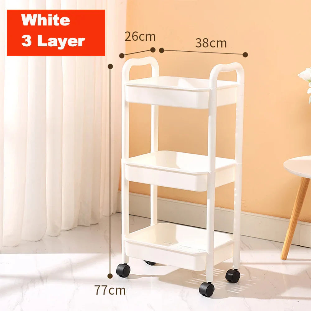 Carrito de Almacenamiento para Cocina Decorbites™ Organizador de Utilidades con Ruedas Estante Carrito de Transeúnte