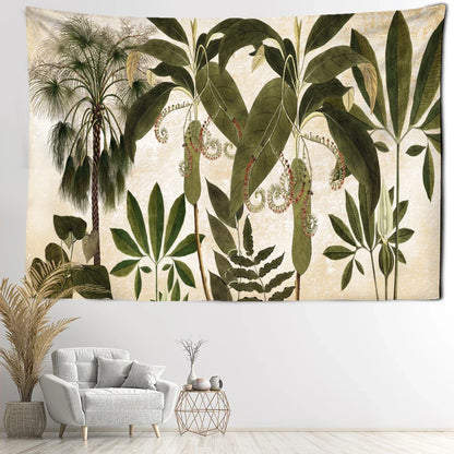 Tropical Banana Leaf Tapestry Wall Hanging by Decobites - Boho Chic Home Decor