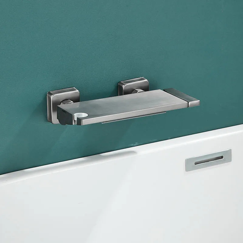 DecorBites™ Gray Wall Mounted Waterfall Faucet Set for Bath and Shower