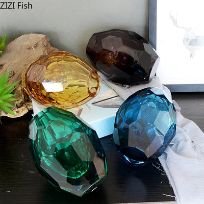 DecorBites™ Amber Glass Vase for Desk Decoration and Floral Arrangement