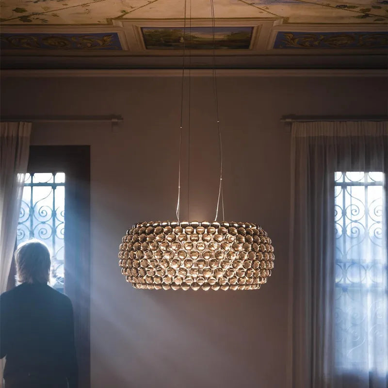 Gold Acrylic Pendant Light
