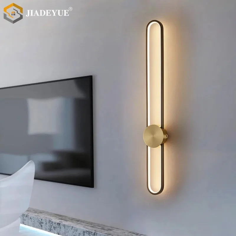 Black LED Wall Lamp Type A 120cm Tricolor