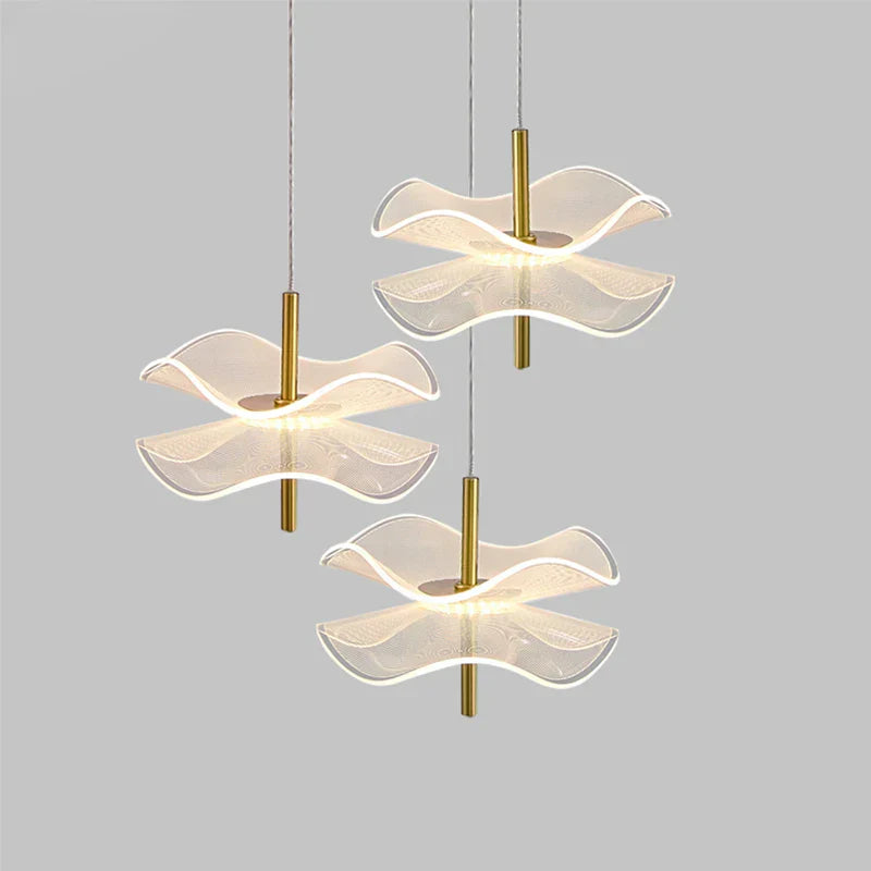 DecorBites™ Lotus Leaf Pendant Light, LED Chandelier for Restaurant and Bedroom