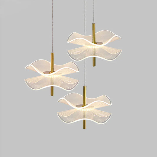 DecorBites™ Lotus Leaf Pendant Light, LED Chandelier for Restaurant and Bedroom