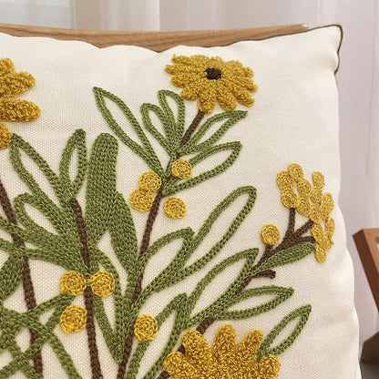 Funda de cojín bordada de lujo DecorBites™, fundas de almohada decorativas de primera calidad