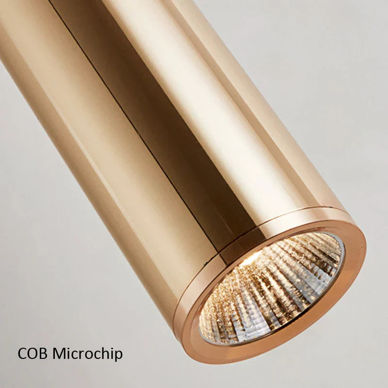 Lámpara colgante LED dorada DecorBites™ - Decoración de estilo europeo para el hogar y restaurantes