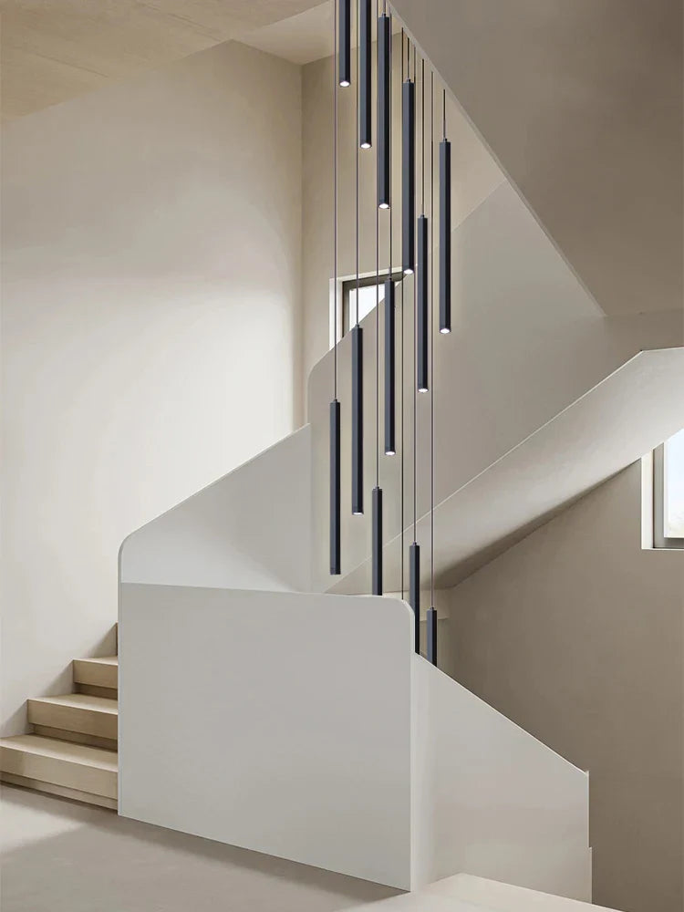 DecorBites™ LED Chandelier Stairs Pendant Ceiling Lamp for Hotel Lobby Decor