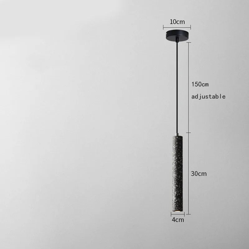 DecorBites™ Industrial Stone LED Pendant Lamp, Adjustable Wire, Colorful Options