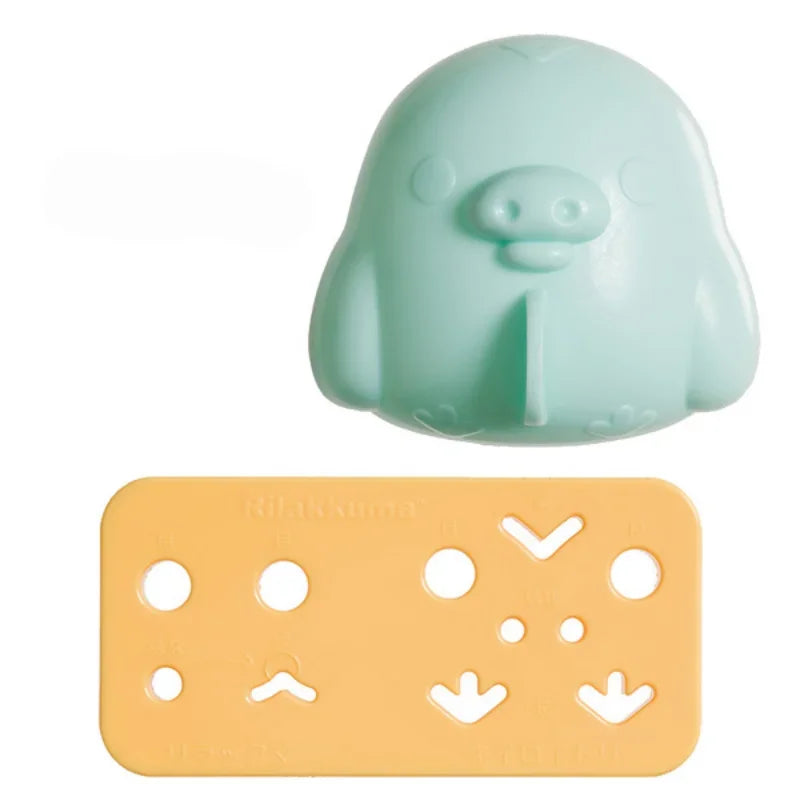 DecorBites™ Chicken Bear Rice Ball Mold Set: Kawaii Sushi Bento & Kitchen Tools