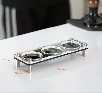 مجموعة رف أدوات القهوة الأكريليكي ومسحوق الضغط من DecorBites™