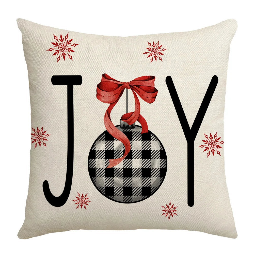 DecorBites™ Christmas Elk Letter Pillowcase 45x45cm for Living Room