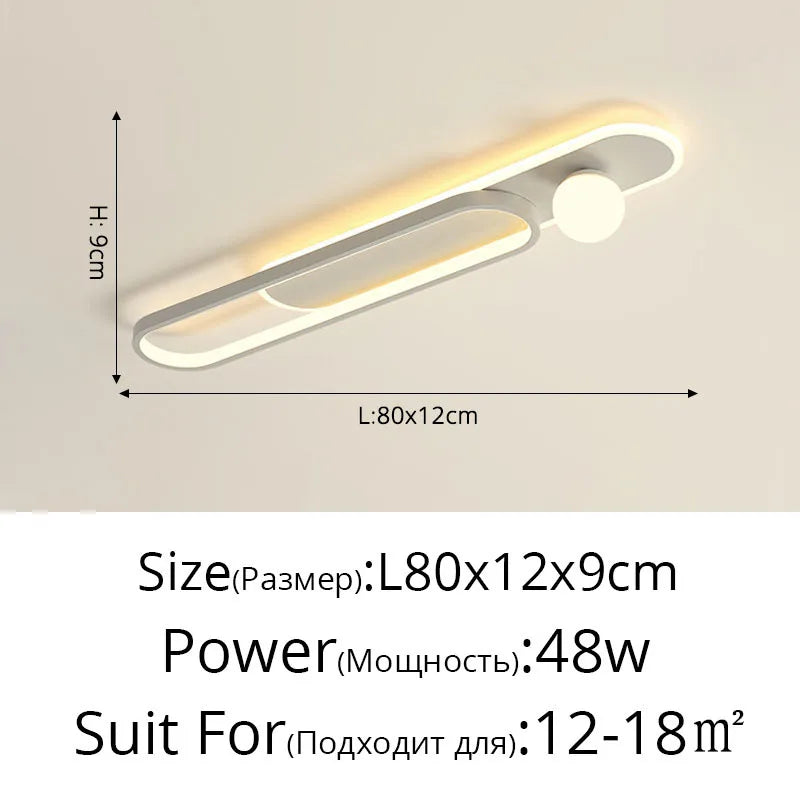 Decorbites™ Lámpara de pasillo LED para iluminación interior del hogar, dormitorio, porche y pasillo decorativo