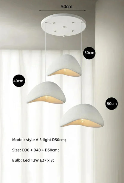 Handmade Wabi Sabi Resin Pendant Light