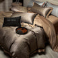 Decobites Luxury Yarn-dyed Jacquard Bedding Set: Duvet, Sheet, Pillowcases