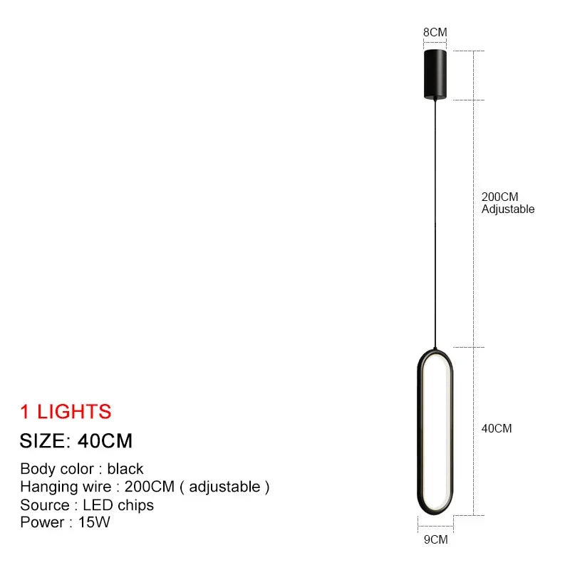 DecorBites™ LED Chandelier: Modern Living Room Dining Room Pendant Lights for Home Decor