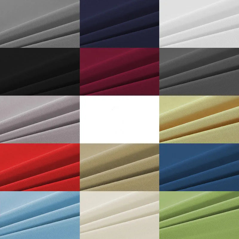 Sábana ajustable DecorBites™ Cozy de color liso - Funda de colchón para todas las estaciones