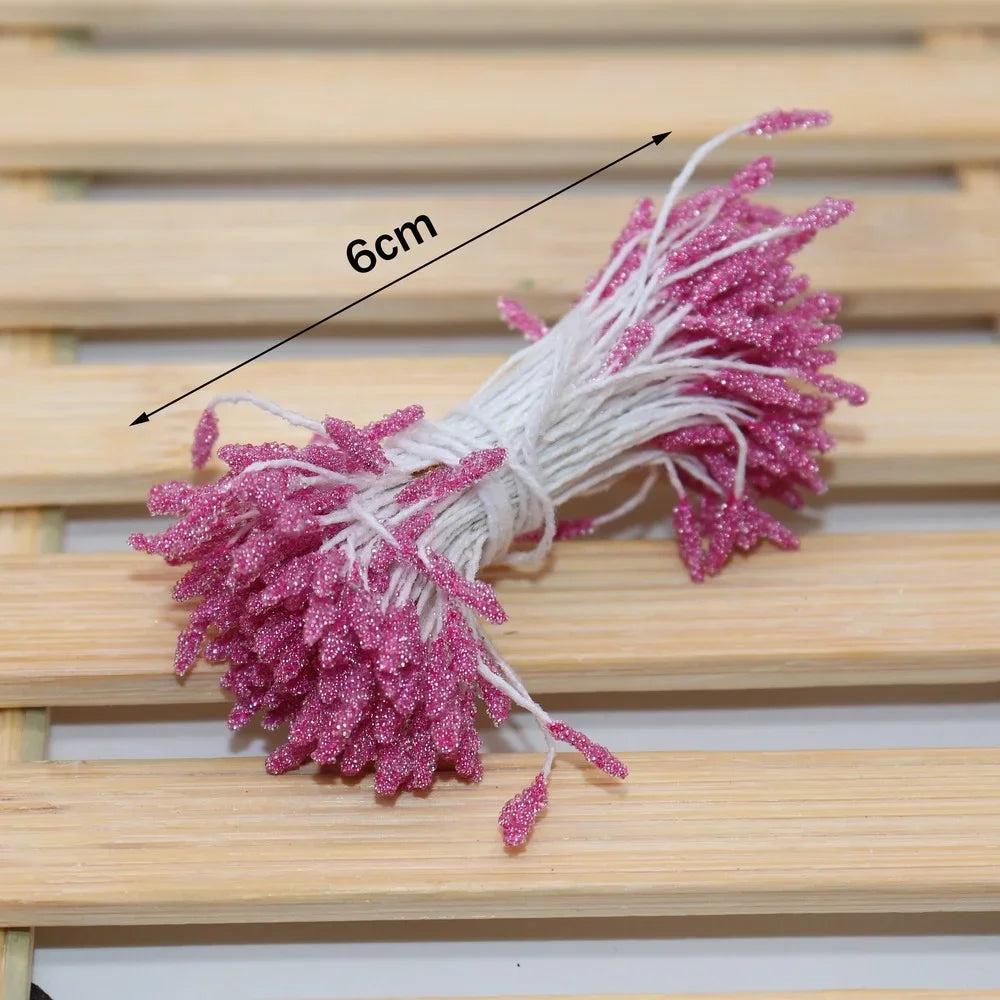 DecorBites™ 200 mini estambres y pistilos de flores para decoración de bodas, manualidades y tarjetas artificiales