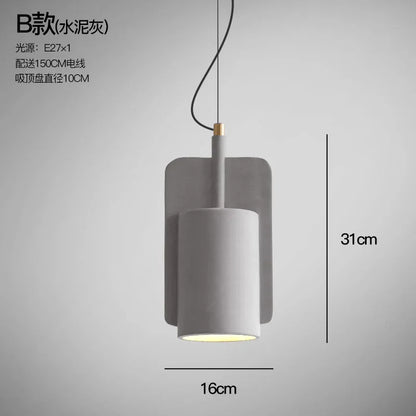 DecorBites™ Cement Pendant Lamp Retro Lights