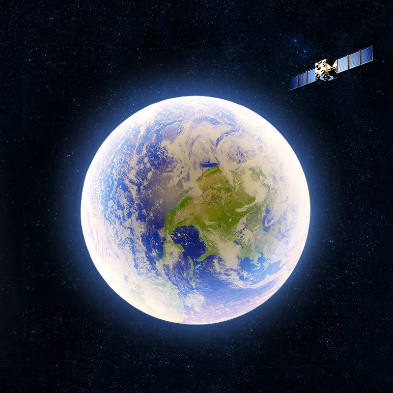 Lámpara de pared LED DecorBites™ Creative Moon Earth para espacios de vida modernos