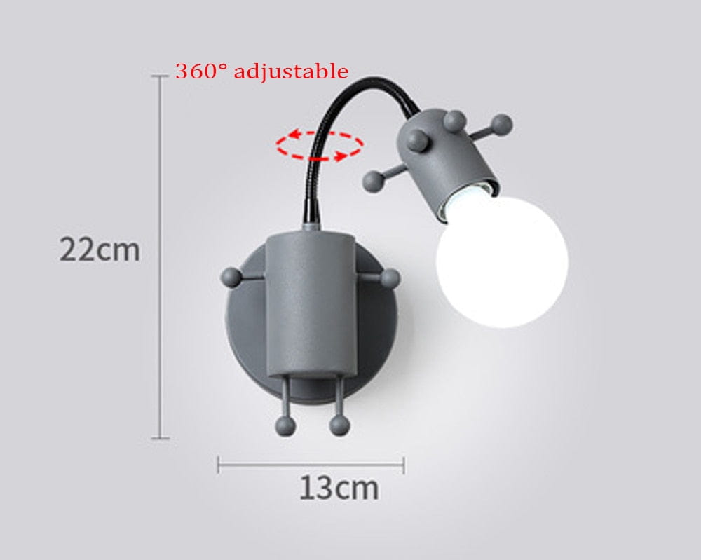 Lámparas de Hormigas Robot de Metal Minimalismo Creativo Moderno para Niños