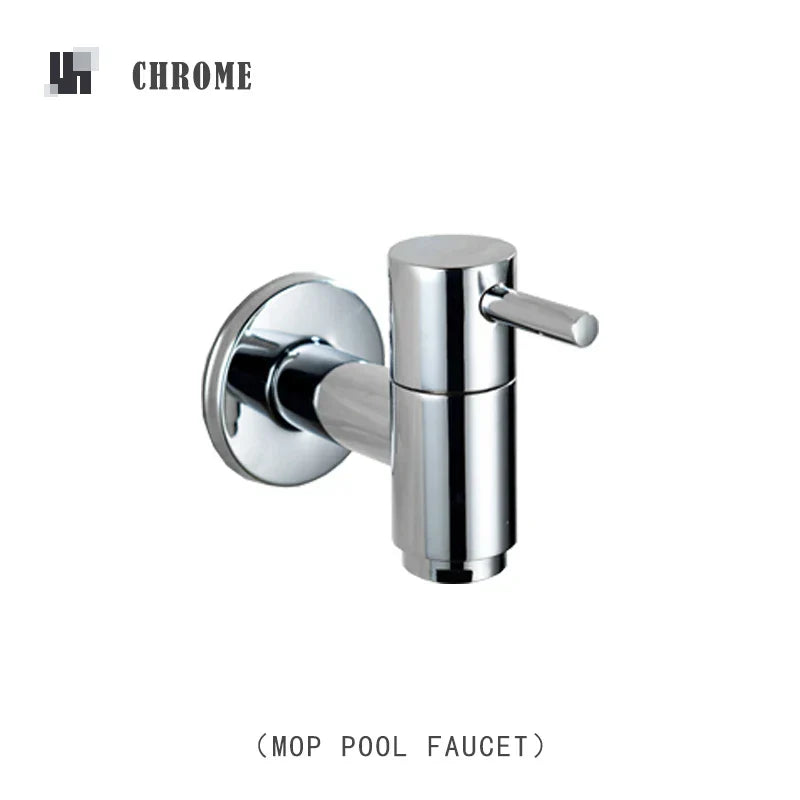 DecorBites™ Brass Black Wall Mount Garden Faucet for Extended Outdoor Use