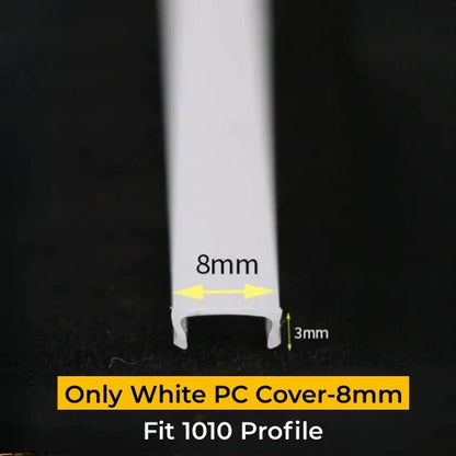 DecorBites™ LED Strip Channel Diffuser for Flexible Replaceable LED Aluminum Profile Light Cover