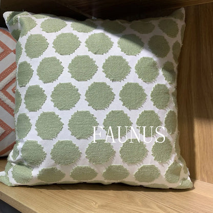 DecorBites™ Leaf Embroidered Cotton Cushion Cover Set - Home Decor Pillow Covers 45x45