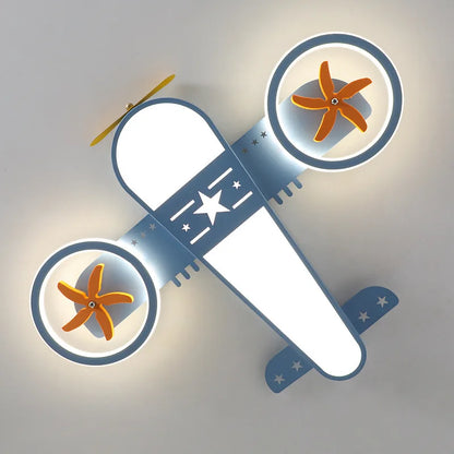 DecorBites™ Kids Airplane Ceiling Lights Remote Control Dimmable LED Chandelier
