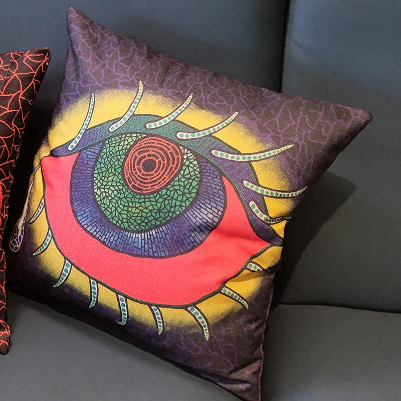 غطاء وسادة قطني بتصميم قرع من DecorBites™ لديكور الأريكة العصري - غطاء سميك وأنيق