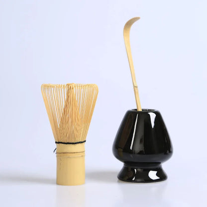 DecorBites™ Japanese Bamboo Tea Ceremony Set Matcha Whisk Brush Grinder Tools