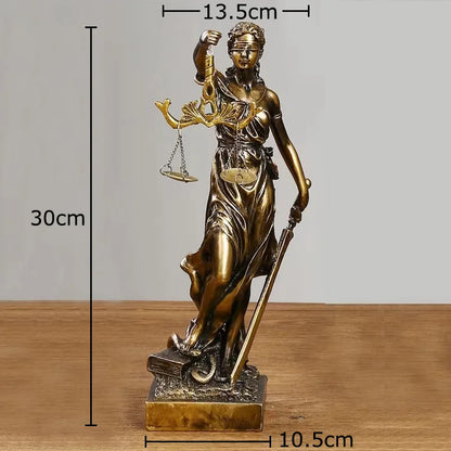 DecorBites™ Justice Goddess Resin Sculpture - Room Aesthetic Decor