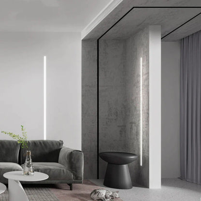 DecorBites™ Black LED Aluminum Profile for Invisible Ceiling Light Strip Bar