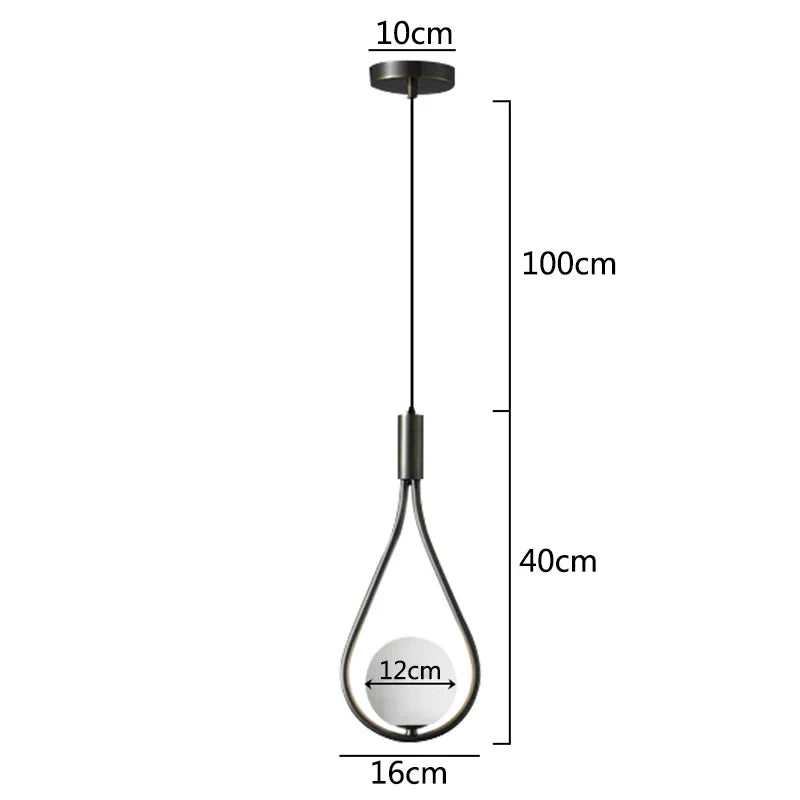 Lámparas colgantes de bola de cristal DecorBites™ para decoración del hogar, cocina, bar y apliques de pared