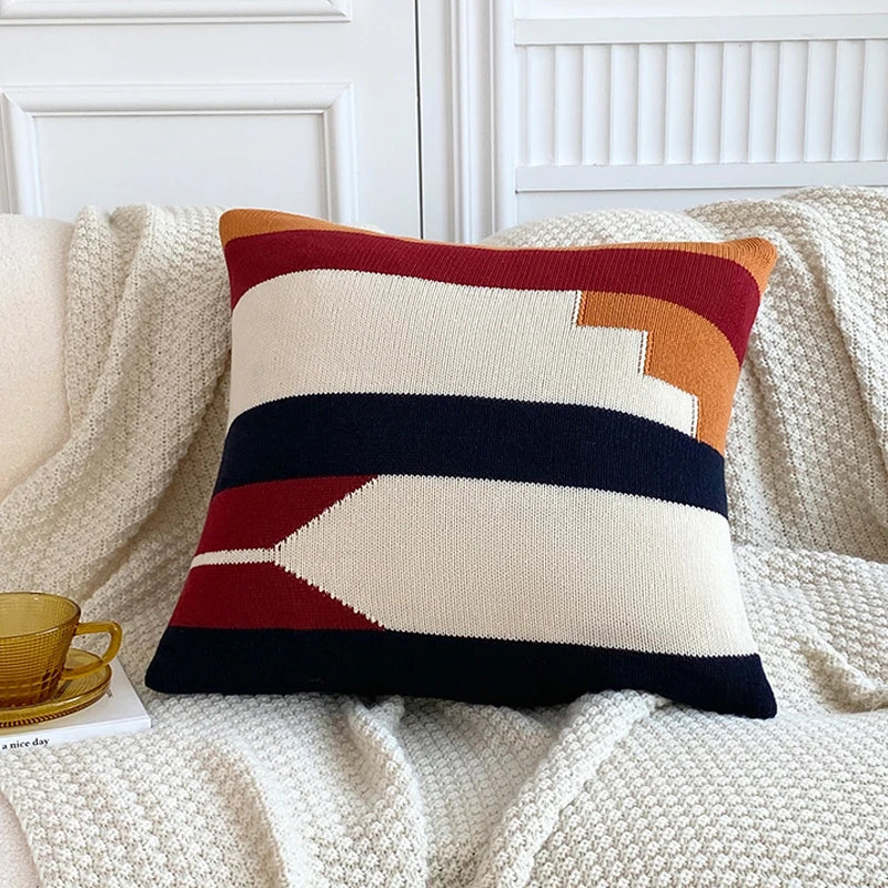 DecorBites™ Knitted Cushion Cover Set for Home Decoration in Living Room Bedroom Sofa