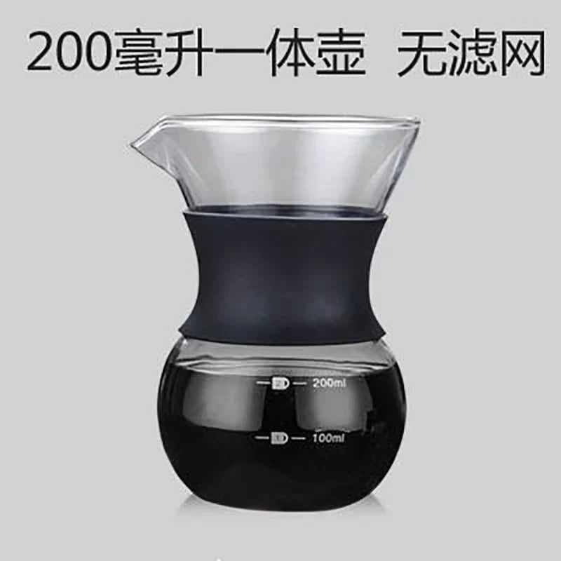Decorbites™ Cafetera de Vidrio con Filtro de Acero Inoxidable - Utensilios para Café Duraderos