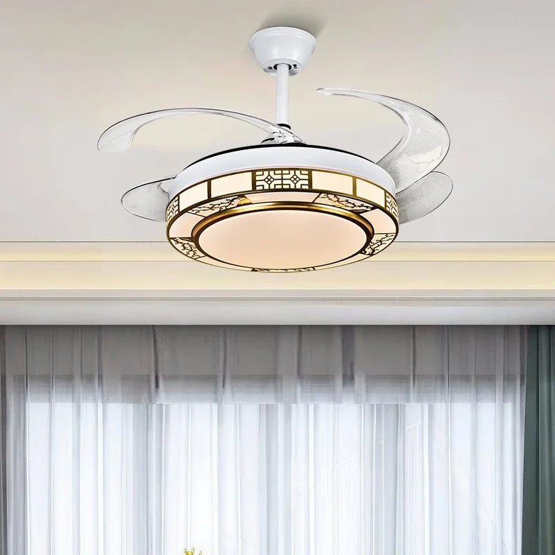 DecorBites™ 42" Acrylic LED Ceiling Fan Light with Remote Control - Dimmable