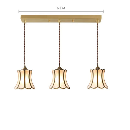 DecorBites™ Glass Copper LED Pendant Lights: Modern Nordic Lighting for Home, Dining, & Restaurant