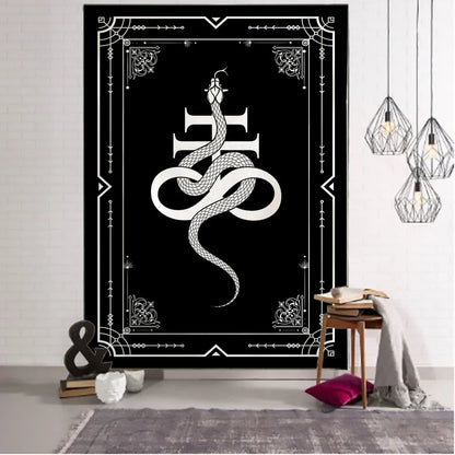 Decobites Tarot Divination Tapestry Wall Hanging for Witchcraft Dark Mystery Home Decor