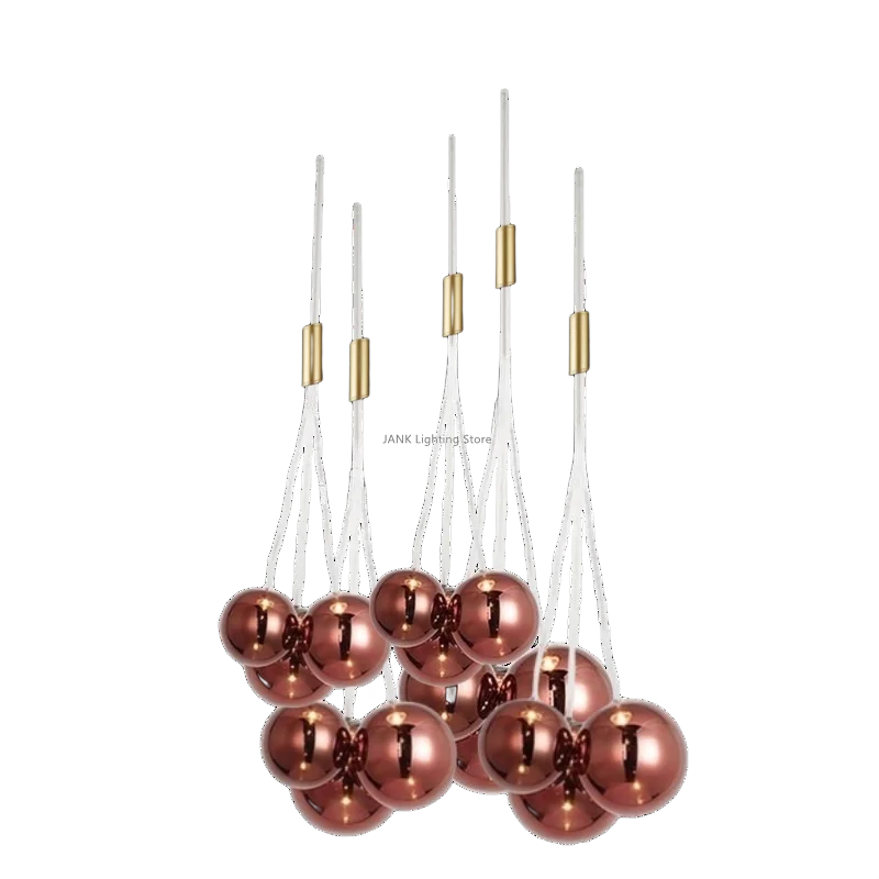 ثريا DecorBites™ الزجاجية - مصابيح LED بتصميم عصري من الشمال لديكور المنزل