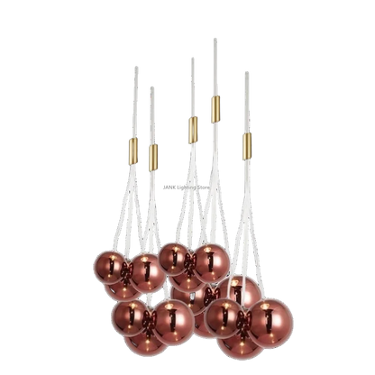 ثريا DecorBites™ الزجاجية - مصابيح LED بتصميم عصري من الشمال لديكور المنزل