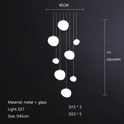 Lámparas colgantes LED de bola de cristal DecorBites™ para decoración del hogar, sala de estar/comedor, bar y escaleras