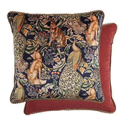 DecorBites™ Cat Print Velvet Cushion Cover