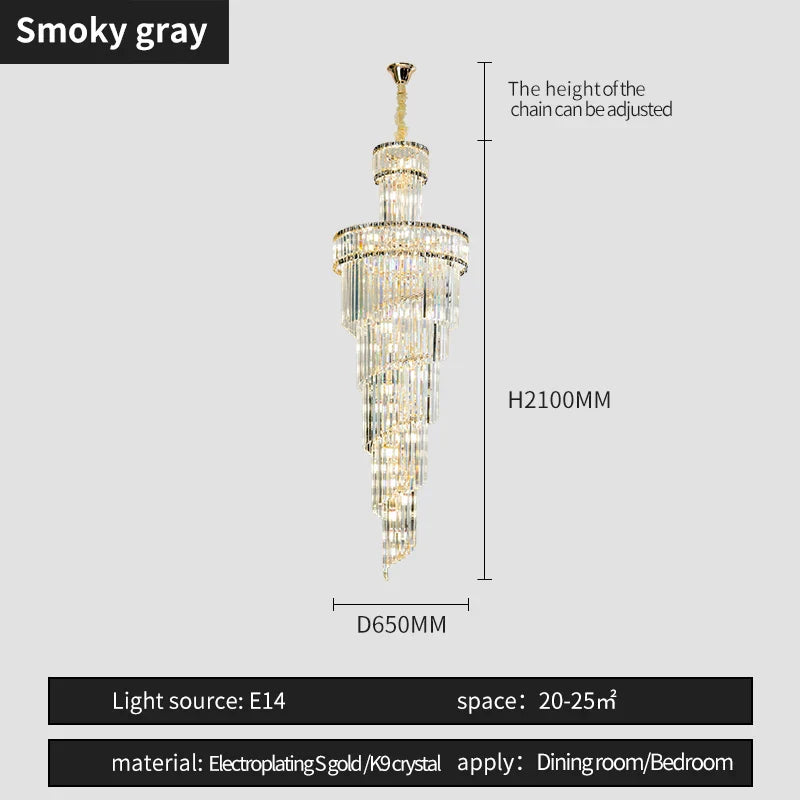 Lámpara de araña de cristal DecorBites™ | Diseño francés minimalista para comedor, sala de estar y dormitorio principal