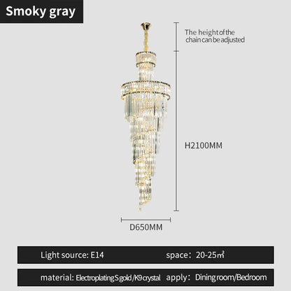 Lámpara de araña de cristal DecorBites™ | Diseño francés minimalista para comedor, sala de estar y dormitorio principal