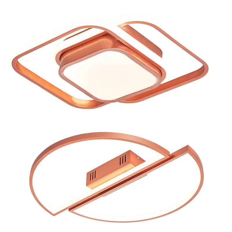 DecorBites™ Black LED Chandelier Ceiling Light Remote Control Fixture for Living Room, Bedroom & Kitchen